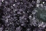 Dark Purple Amethyst Heart - Uruguay #343709-1